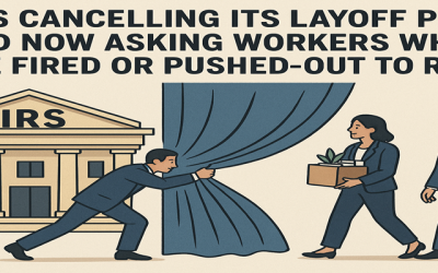 IRS Is Canceling Its Layoff Plans And Now Asking Workers Who Were Fired Or Pushed-Out To Return.  What Could This Mean To The Future Of IRS Tax Enforcement?